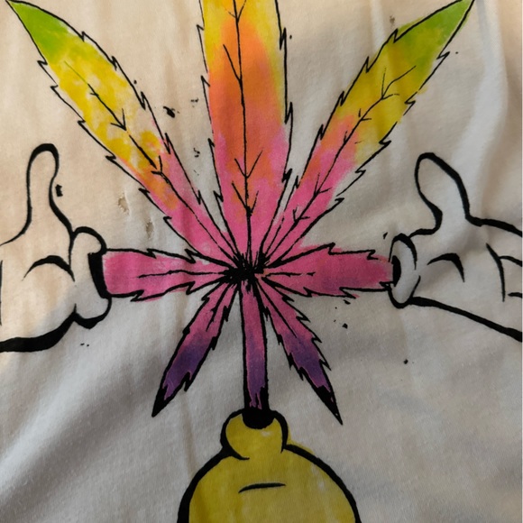 UNIF distressed happy plant muscle tee - Picture 2 of 5